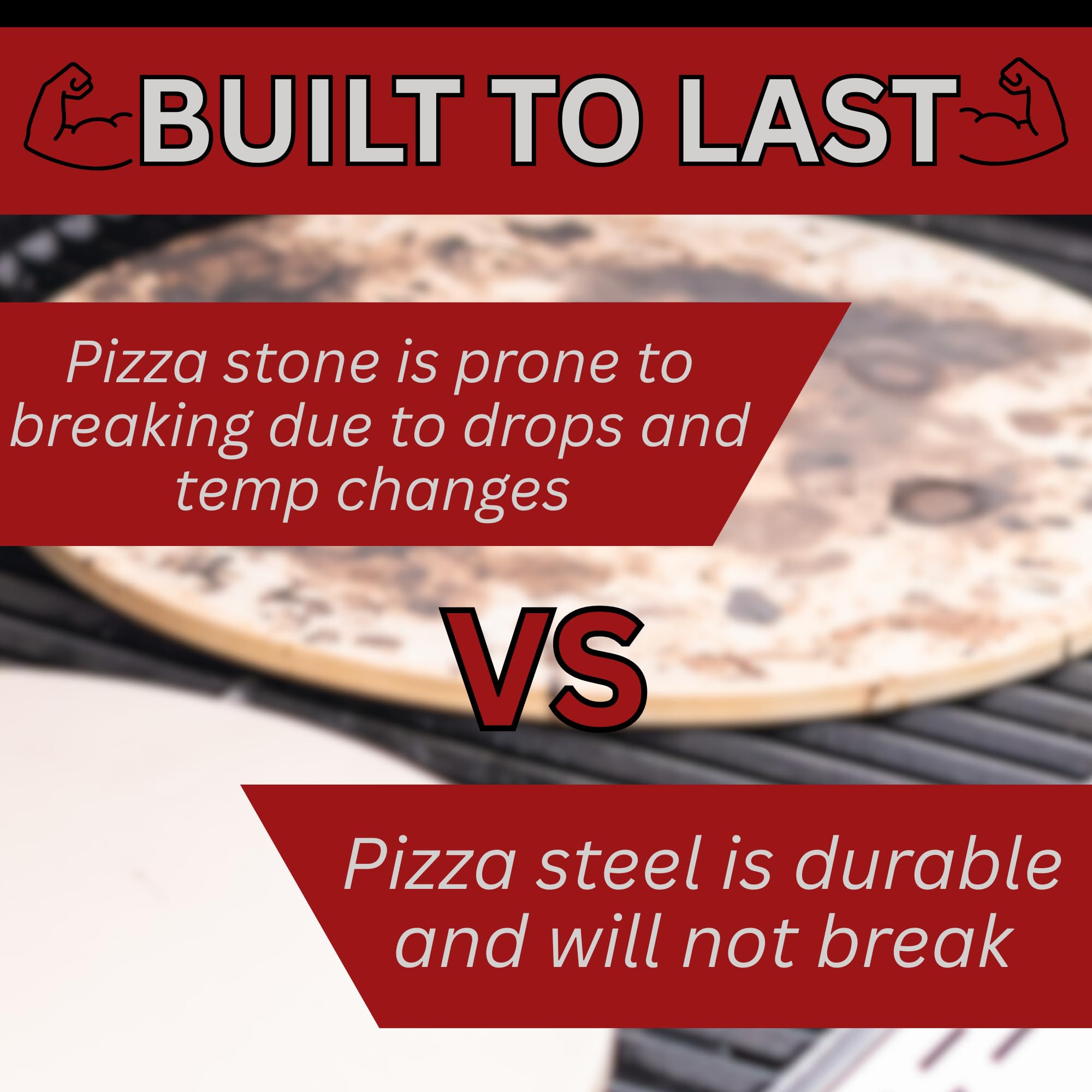 ThermiChef Pizza Steel seasoning prep for a non-stick surface