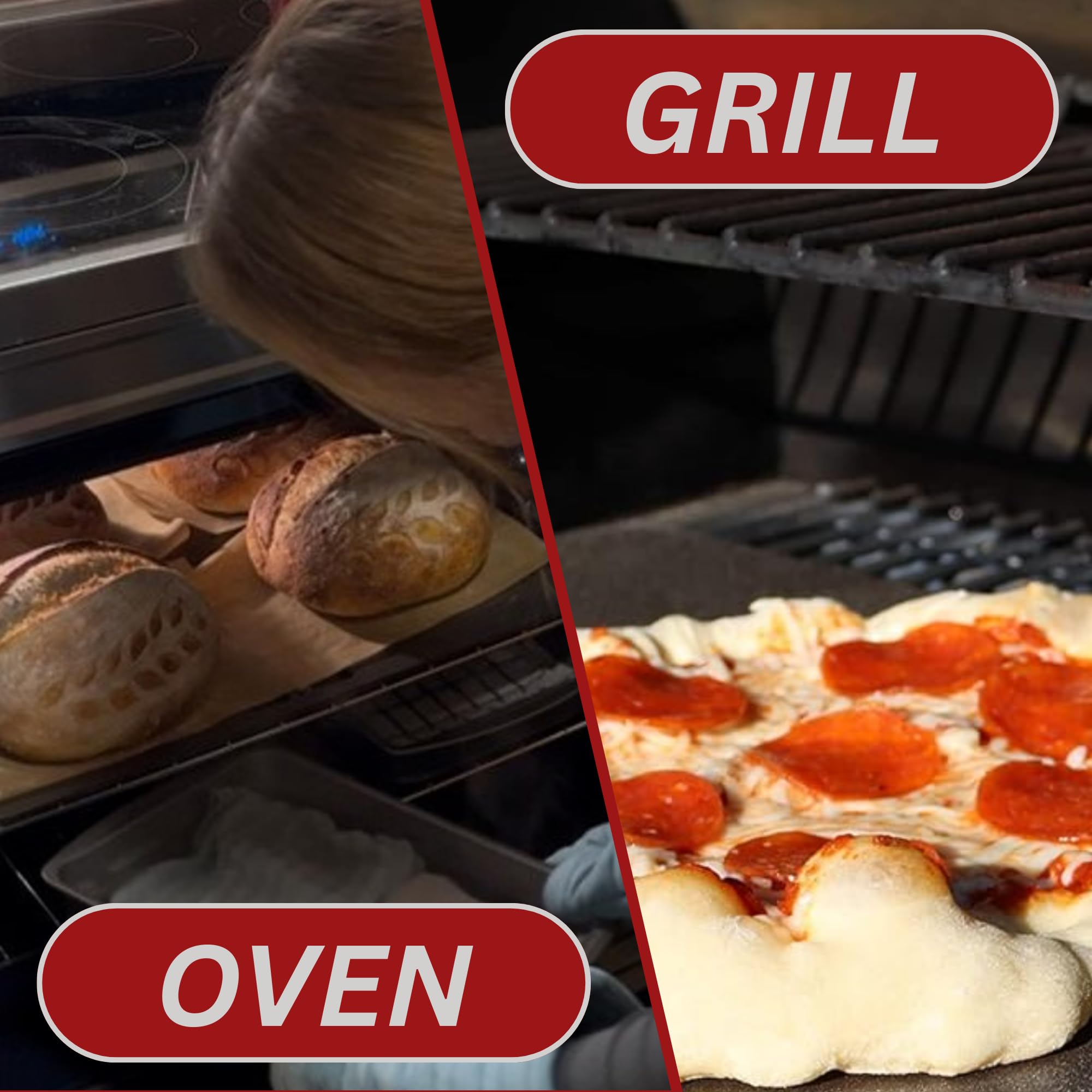 ThermiChef Pizza Steel on stove for quick, even-cooked meals
