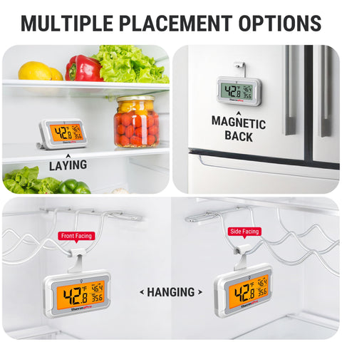 ThermoPro compact-design thermometer ideal for slim shelves and small fridges.