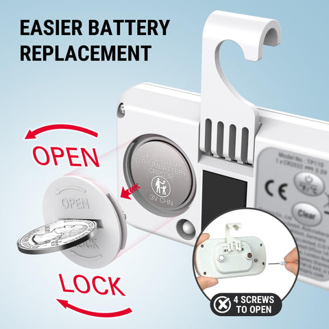 ThermoPro Refrigerator Thermometer featuring IPX6 waterproof design for durable use.