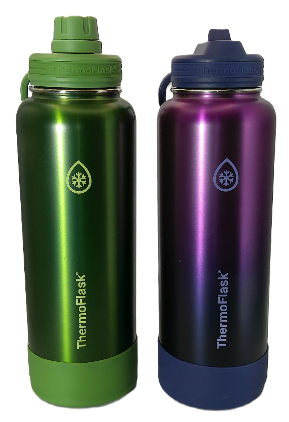 ThermoFlask 40 oz bottle with spout lid for on-the-go hydration and leakproof performance.