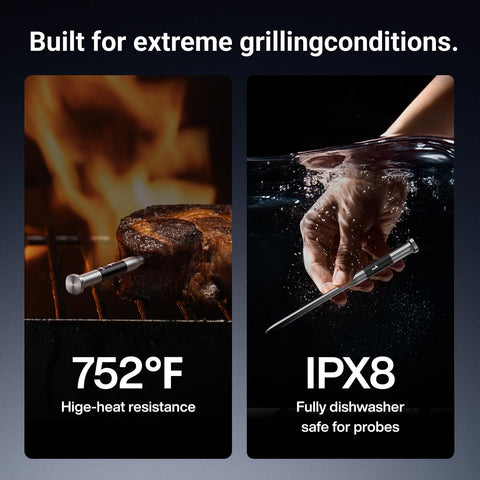 ThermoMaven dual probes enable multitask cooking at once.