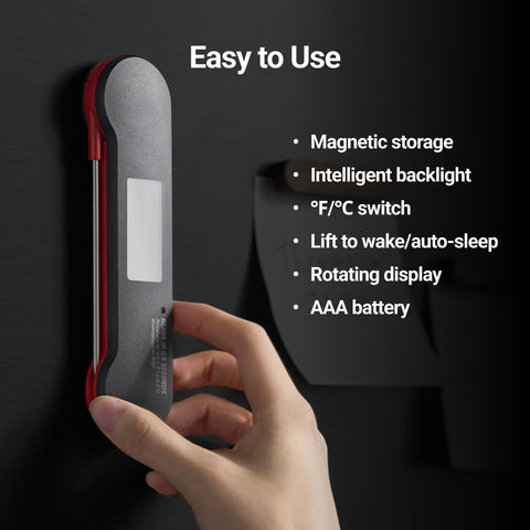 ThermoMaven F1 Pro ambidextrous backlight for easy readings in any lighting
