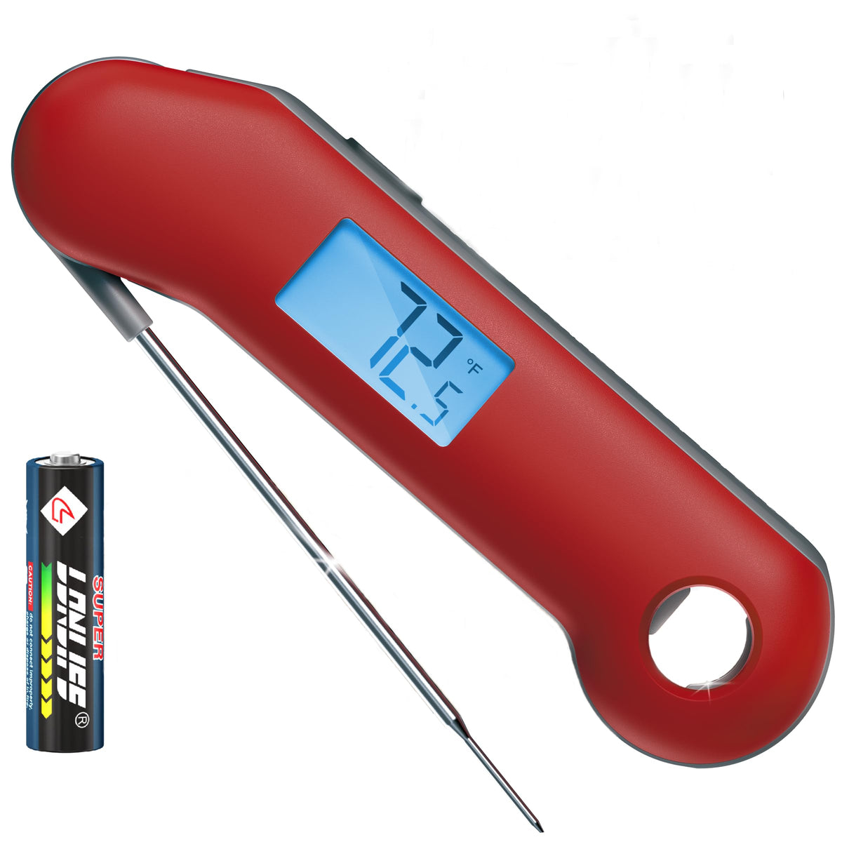 ThermoMaven Professional instant-read thermometer showing a 0.5s quick reading