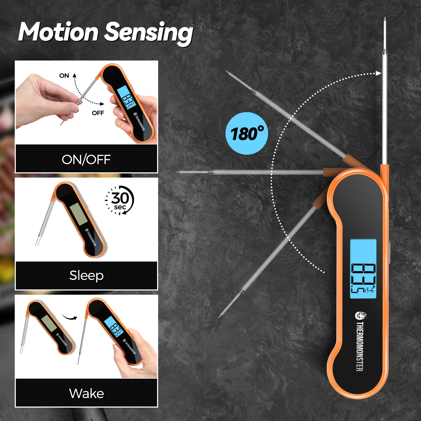ThermoMonster waterproof design cleans easily under running water.