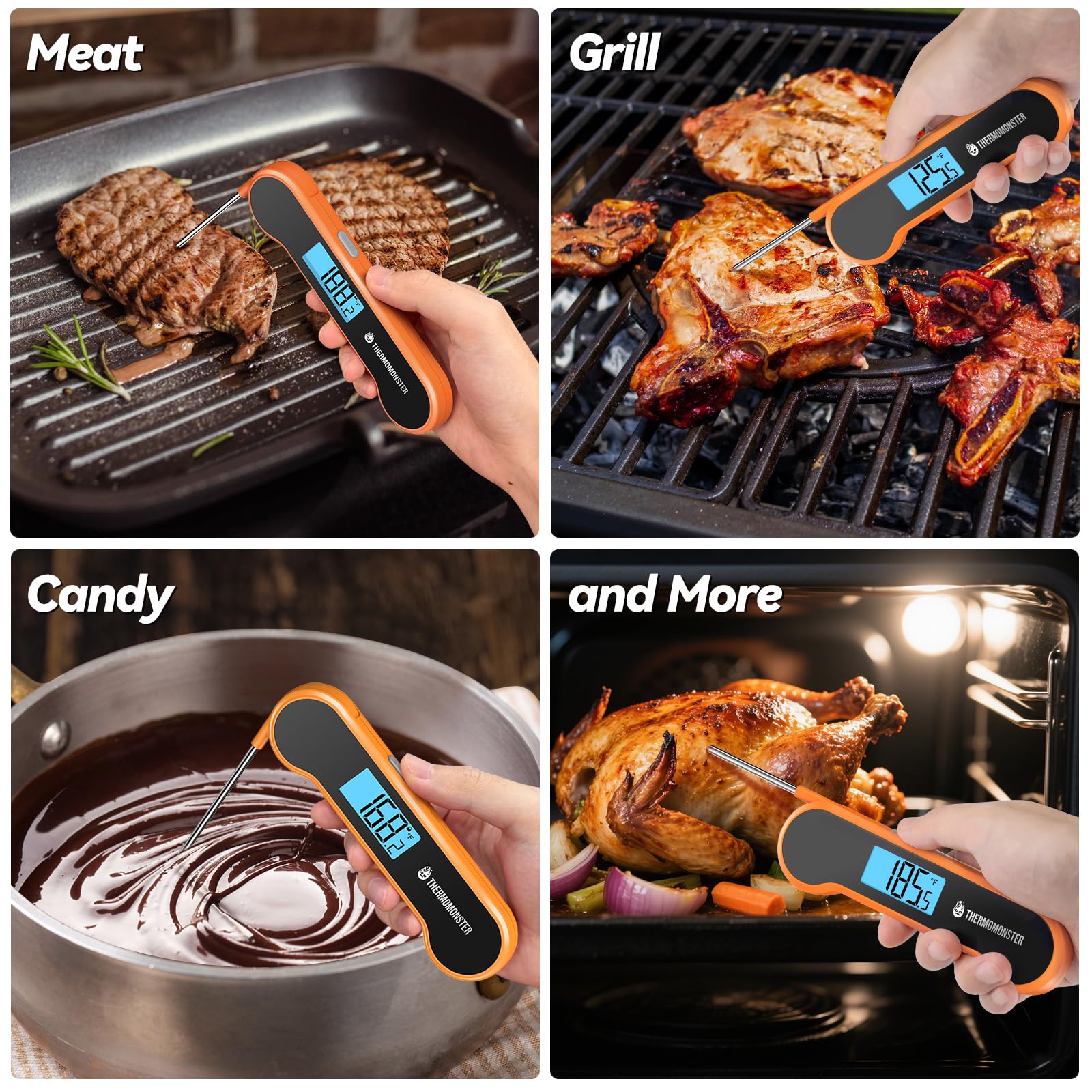 ThermoMonster easy cleaning under running water preserves hygiene.