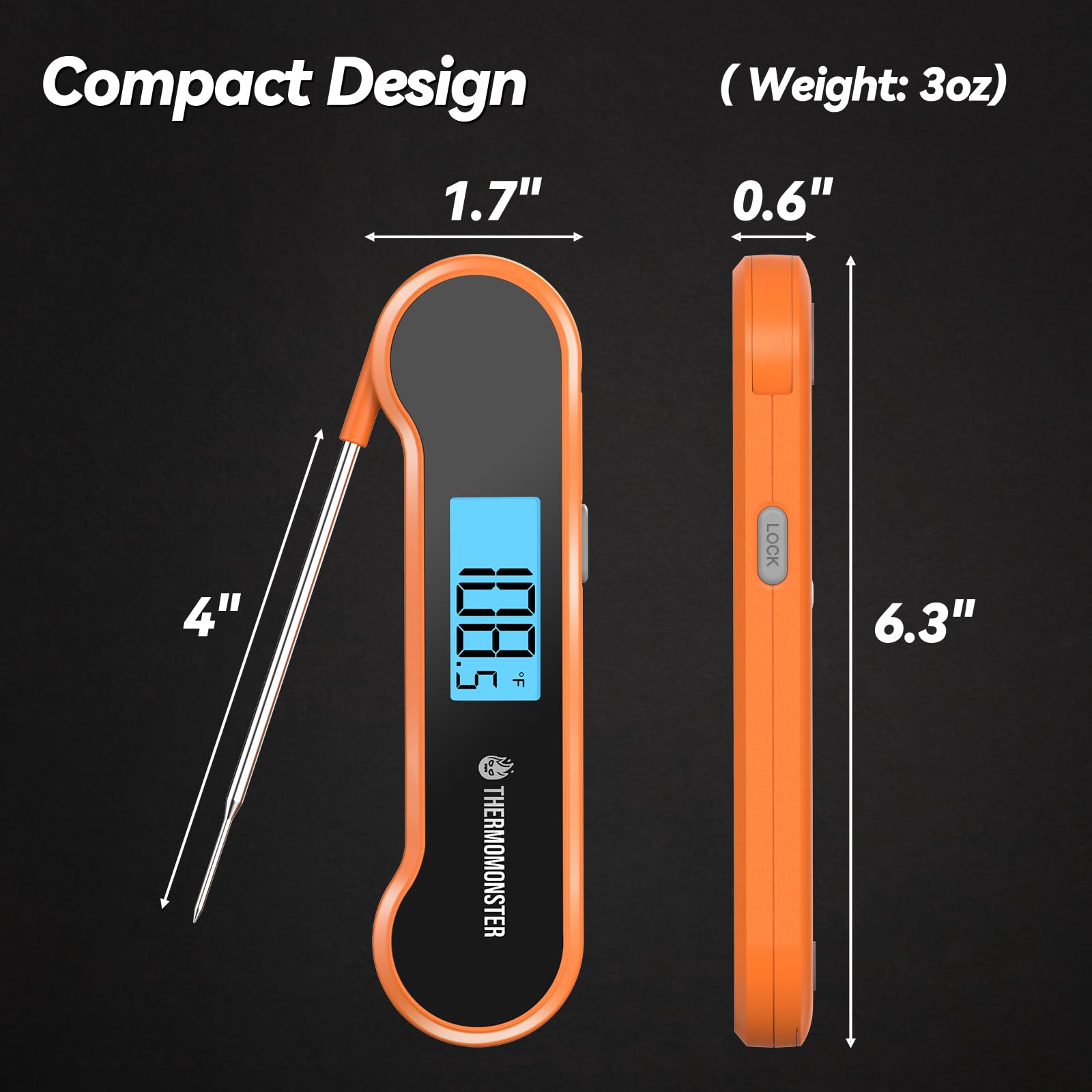 ThermoMonster NIST-certified precision ensures accurate readings in seconds.