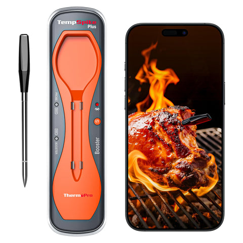 ThermoPro TP970 front view wireless thermometer for grilling and monitoring.