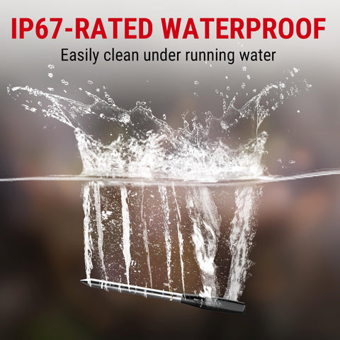 ThermoPro display shows both ambient and meat temperatures for accuracy.