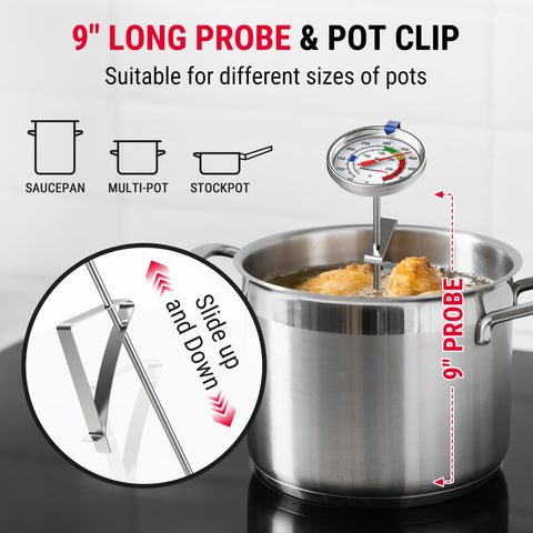 ThermoPro battery-free, sealed dial for durable kitchen use