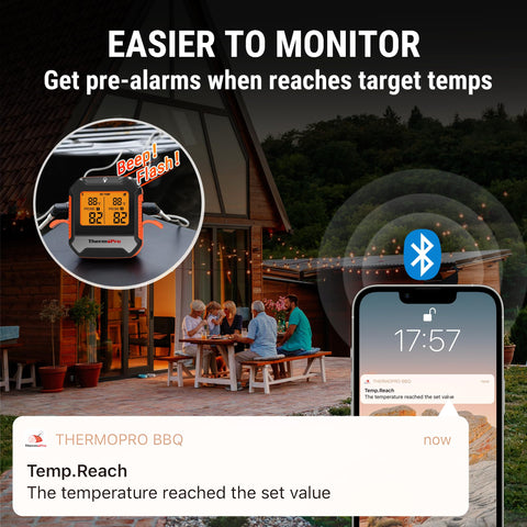 ThermoPro Bluetooth signal stability keeps the connection steady.