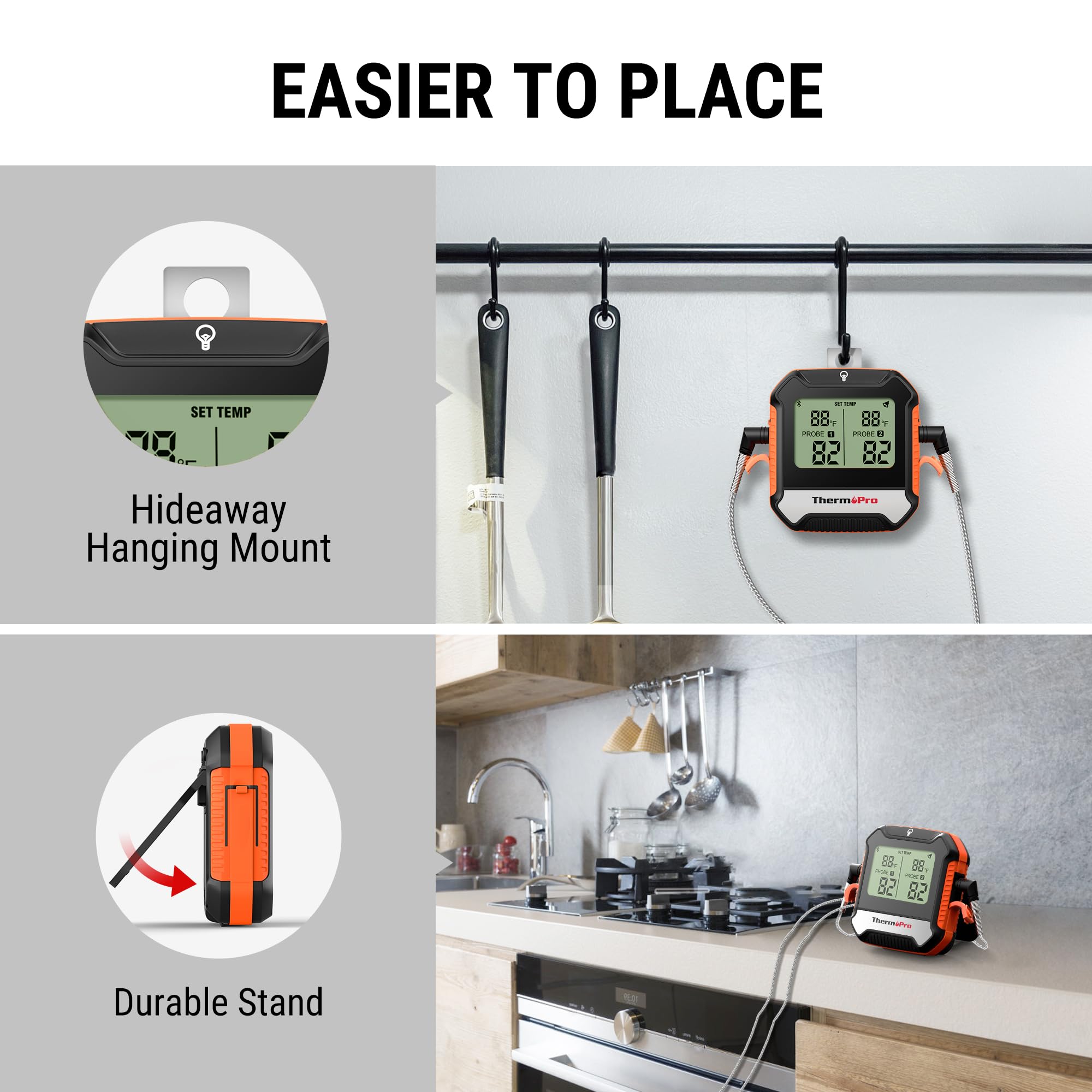 ThermoPro compact packaging design for easy storage and transport.