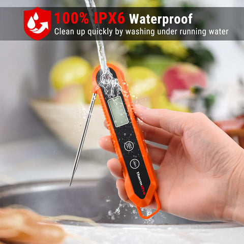 ThermoPro thermometer showing lock function preserving current temperature.