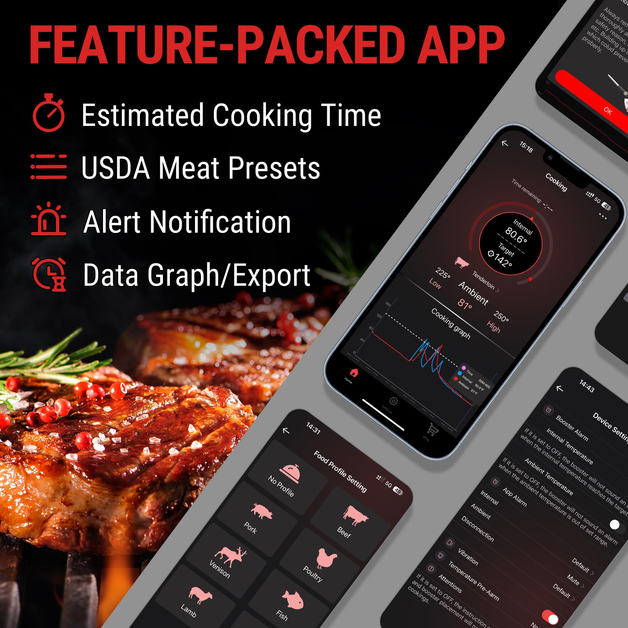 ThermoPro TempSpike out-of-the-box readiness with Bluetooth pairing