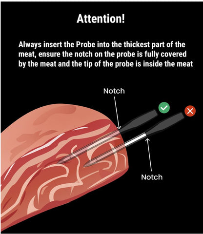 ThermoPro TempSpike display highlighting long-range indicators up to 1000 feet
