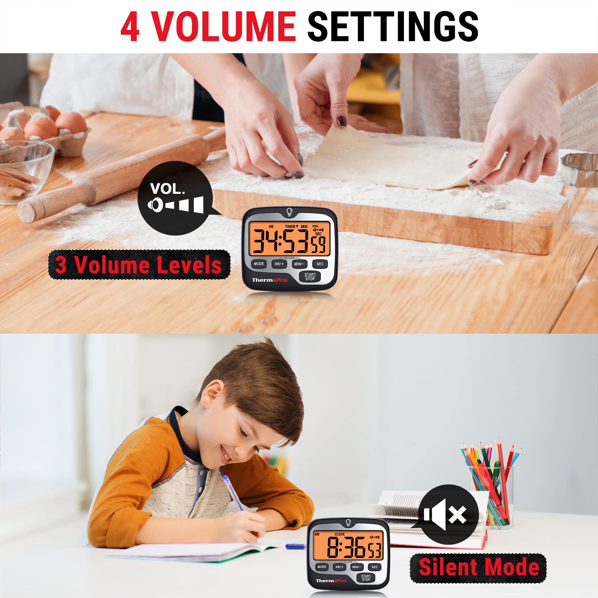 ThermoPro TM01 pocket-sized timer doubles as a portable clock for travel