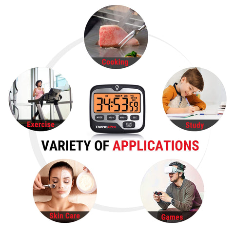 ThermoPro TM01 reliable kitchen timer for cooking, baking, and timing tasks