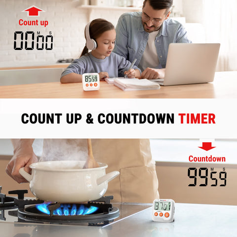 ThermoPro TM03 timer hanging hole for wall or cabinet mounting