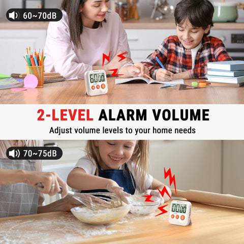 ThermoPro TM03 timer kickstand supports stable desk placement