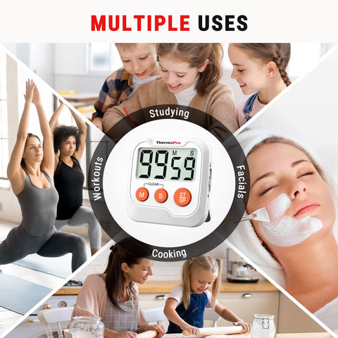 ThermoPro TM03 timer in kitchen for precise cooking