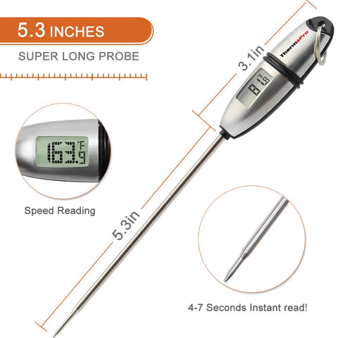 ThermoPro TP02S digital display simplifies quick temperature checks