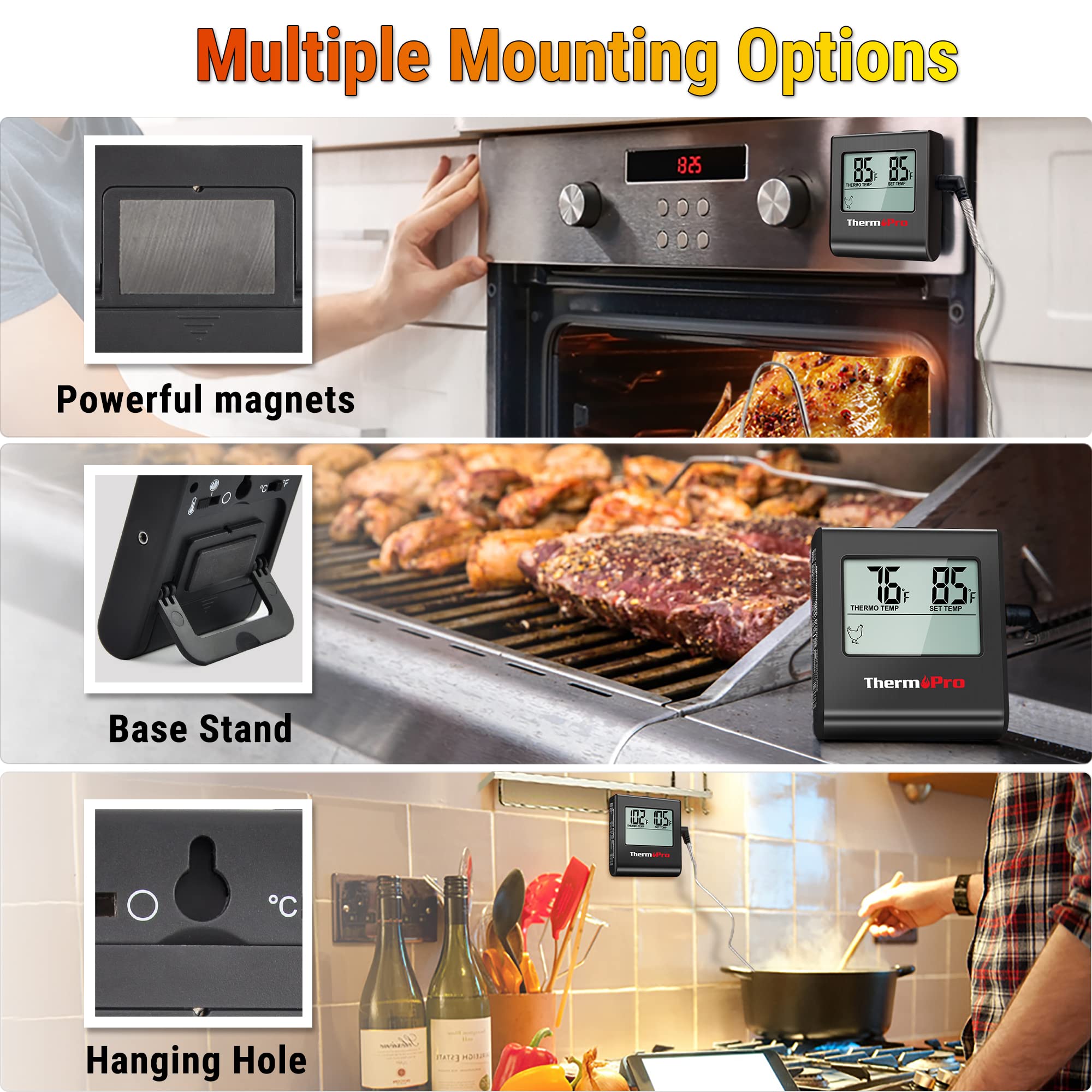 ThermoPro TP16 NSF-certified design using food-safe materials