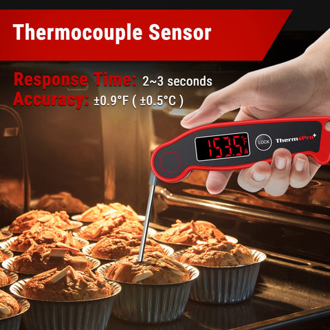 ThermoPro TP19 instant-read thermometer for quick, precise temps in seconds.