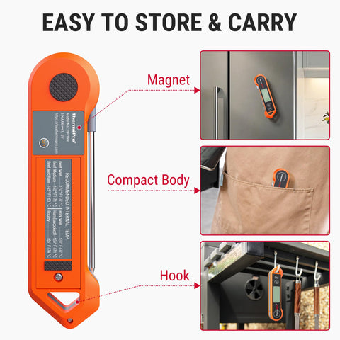 ThermoPro TP19H ambidextrous design fits both hands