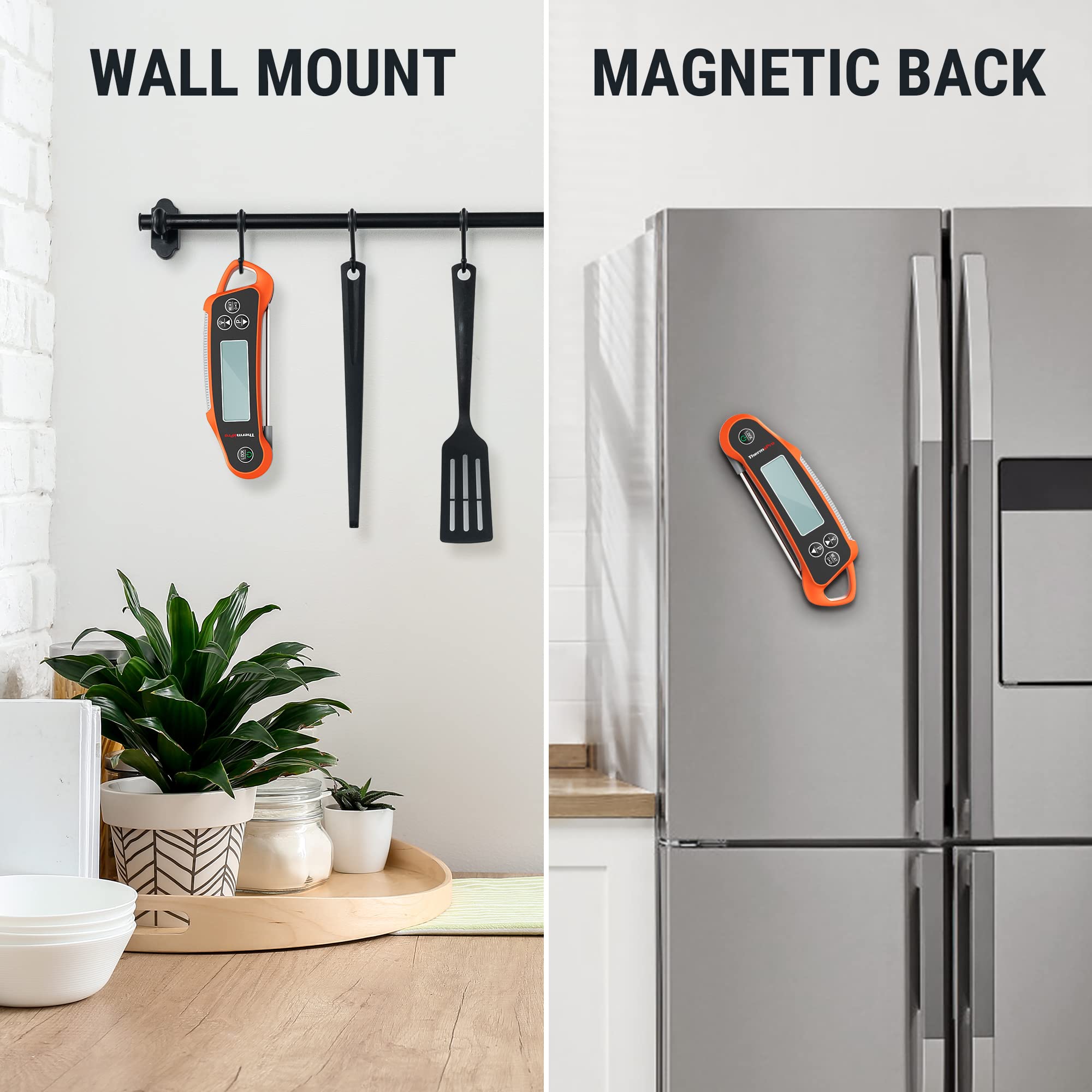 ThermoPro TP710 IP65 waterproof design for easy cleanup.