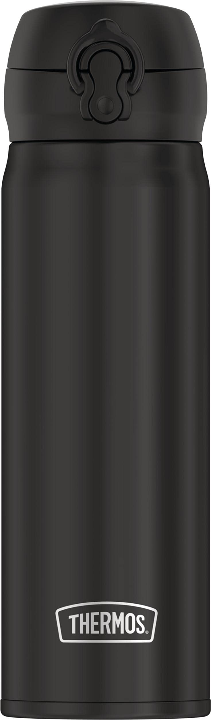 THERMOS Direct Drink Bottle black body showing durable stainless steel and temperature retention.