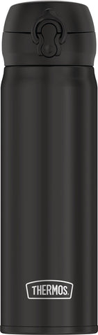 THERMOS Direct Drink Bottle black body showing durable stainless steel and temperature retention.