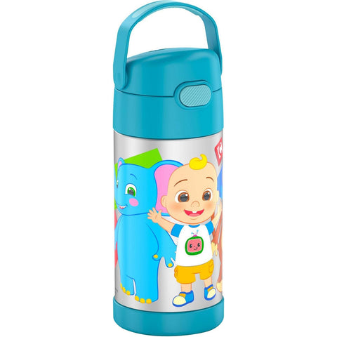 THERMOS FUNTainer 12oz push-button lid provides quick access for kids