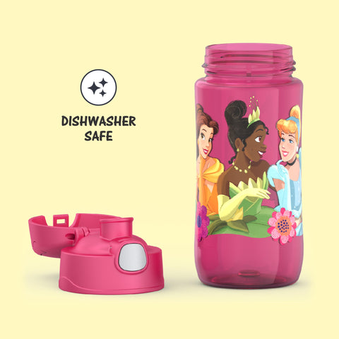 Durable Tritan construction highlighted on the THERMOS FunTainer Princess bottle.