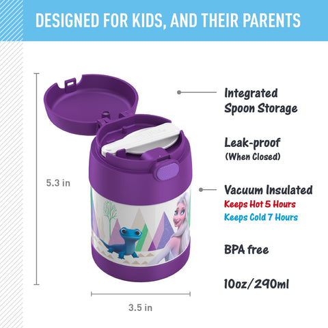 THERMOS FUNTAINER foldable spoon lid showing integrated utensil