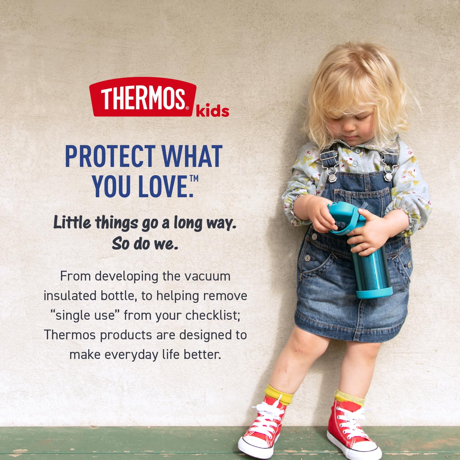 THERMOS FUNTAINER grey color option complements backpacks and school gear.