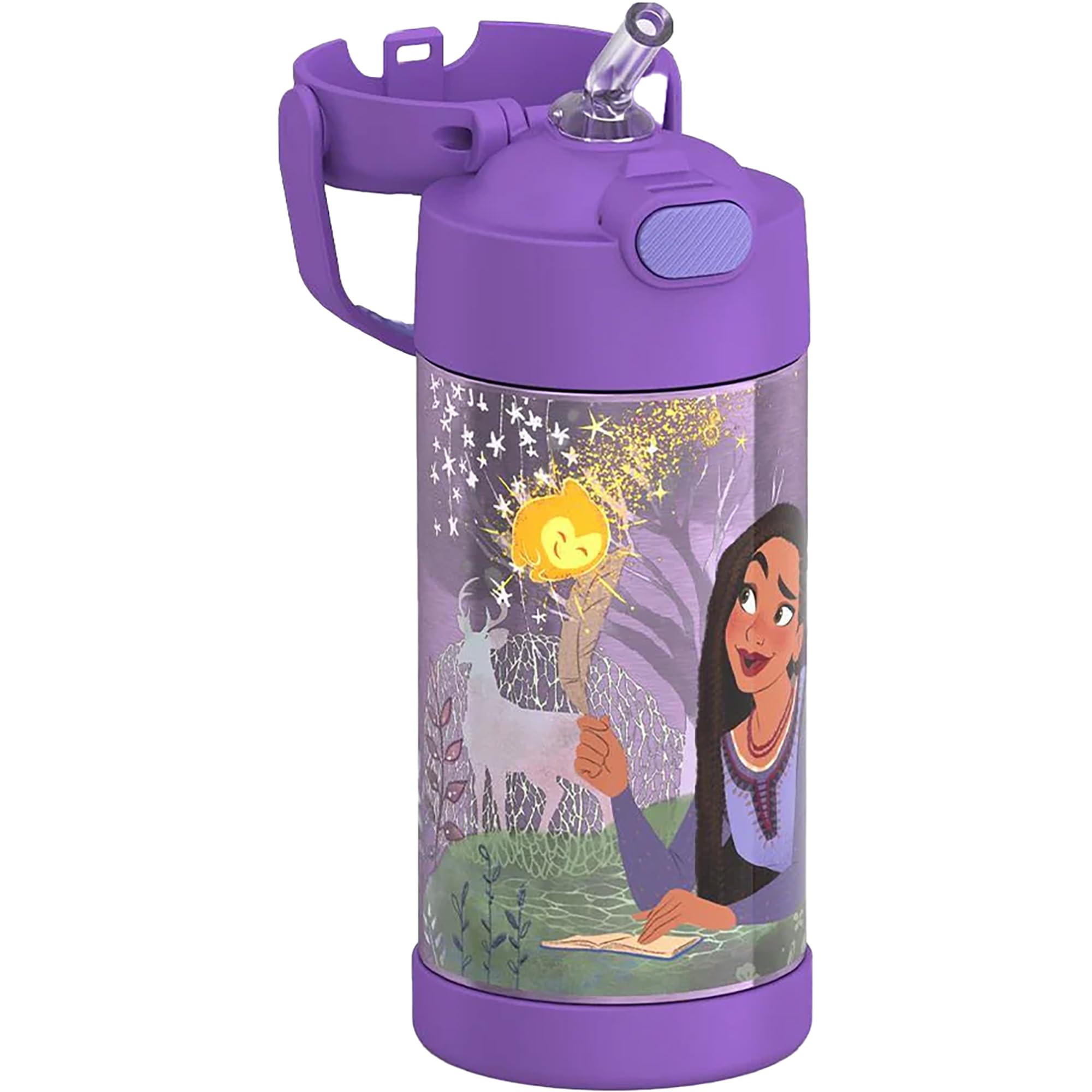 THERMOS FUNTAINER hygienic covered straw keeps germs away and cleans easily.