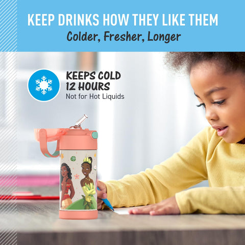 THERMOS FUNTAINER fits conveniently in kids' backpacks and lunch boxes.