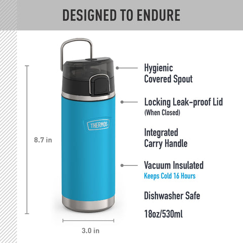 THERMOS ICON SERIES 18oz vacuum insulation detail keeps drinks cold