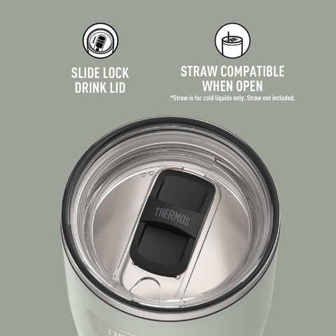 THERMOS ICON SERIES wide-mouth opening enables easy cleaning and refilling.