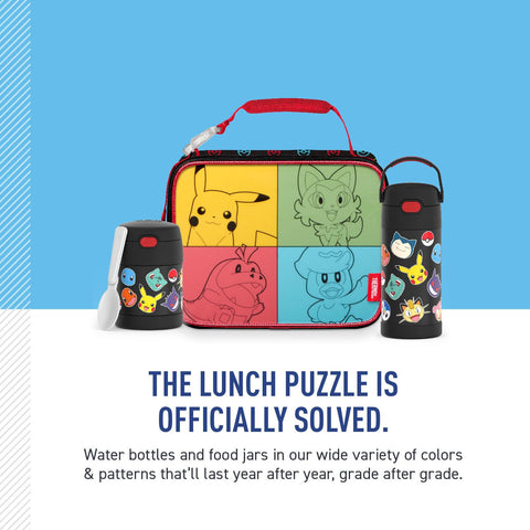 THERMOS Pokemon lunch box suited for school, travel, and play.