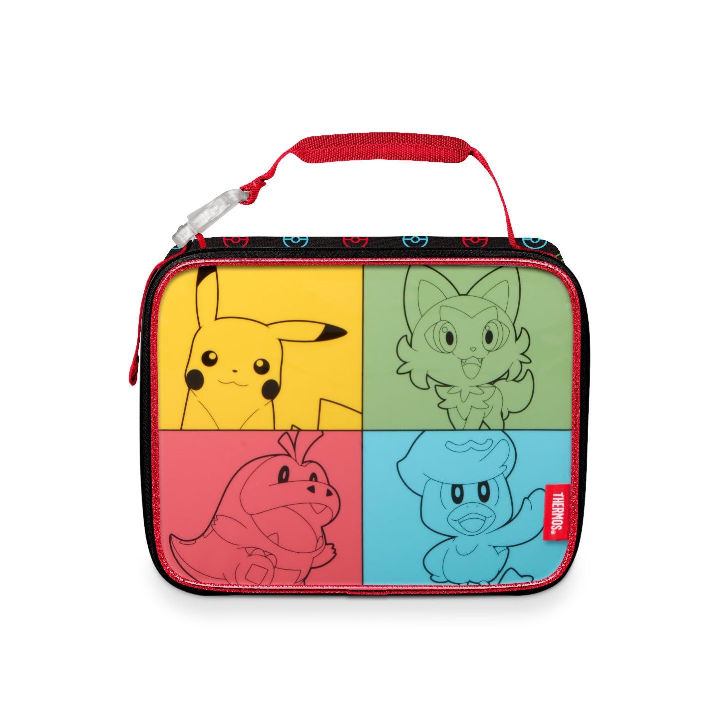 THERMOS Kids Soft Lunch Box Pokemon print for kid-friendly meals on the go.