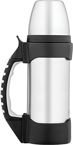 THERMOS The Rock bottle with side handle demonstrates portable design for hikes and travel