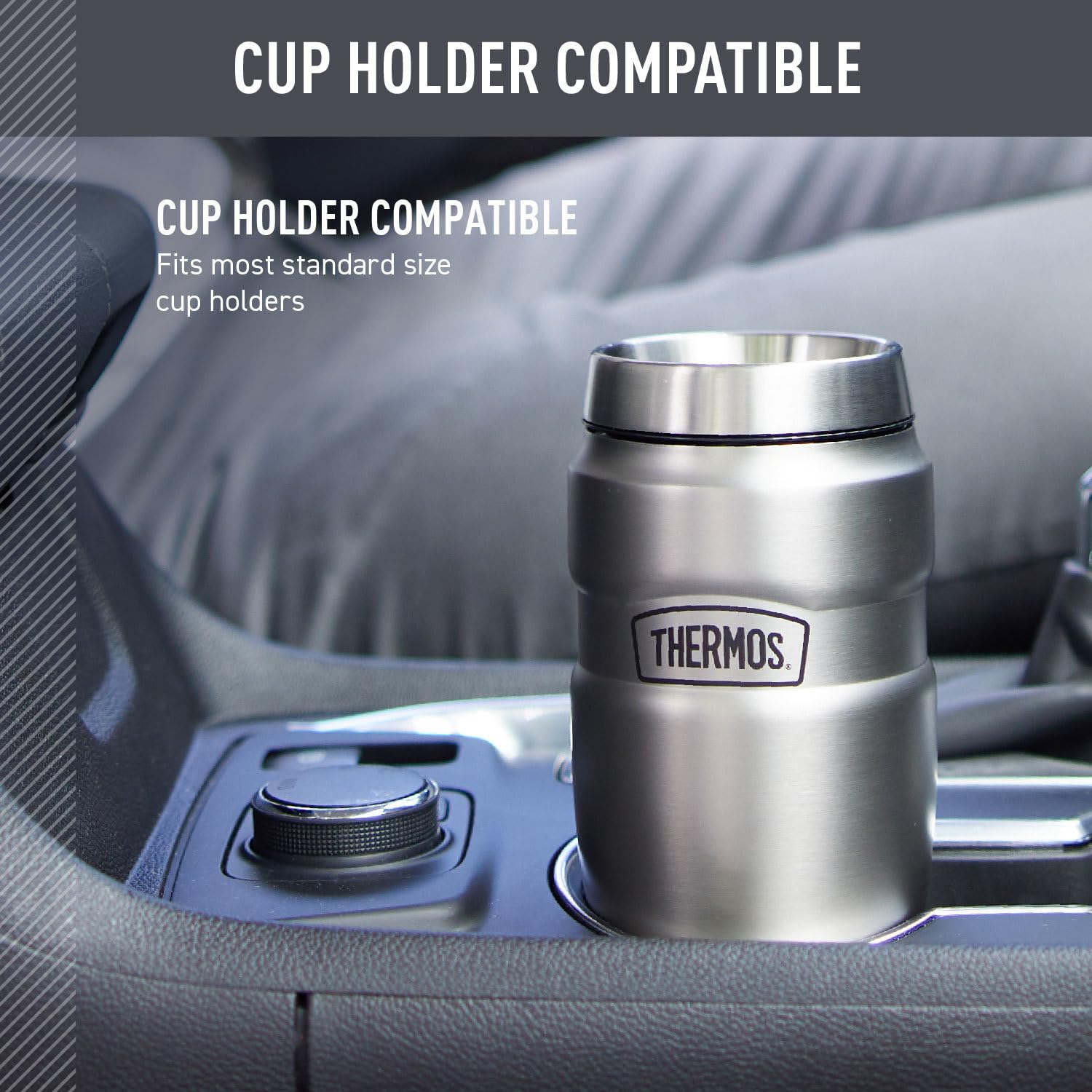 THERMOS leak-proof DrinkLock lid keeps beverages secure during travel