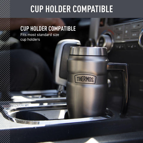 THERMOS tea hook feature supports tea bags for convenient on-the-go brewing