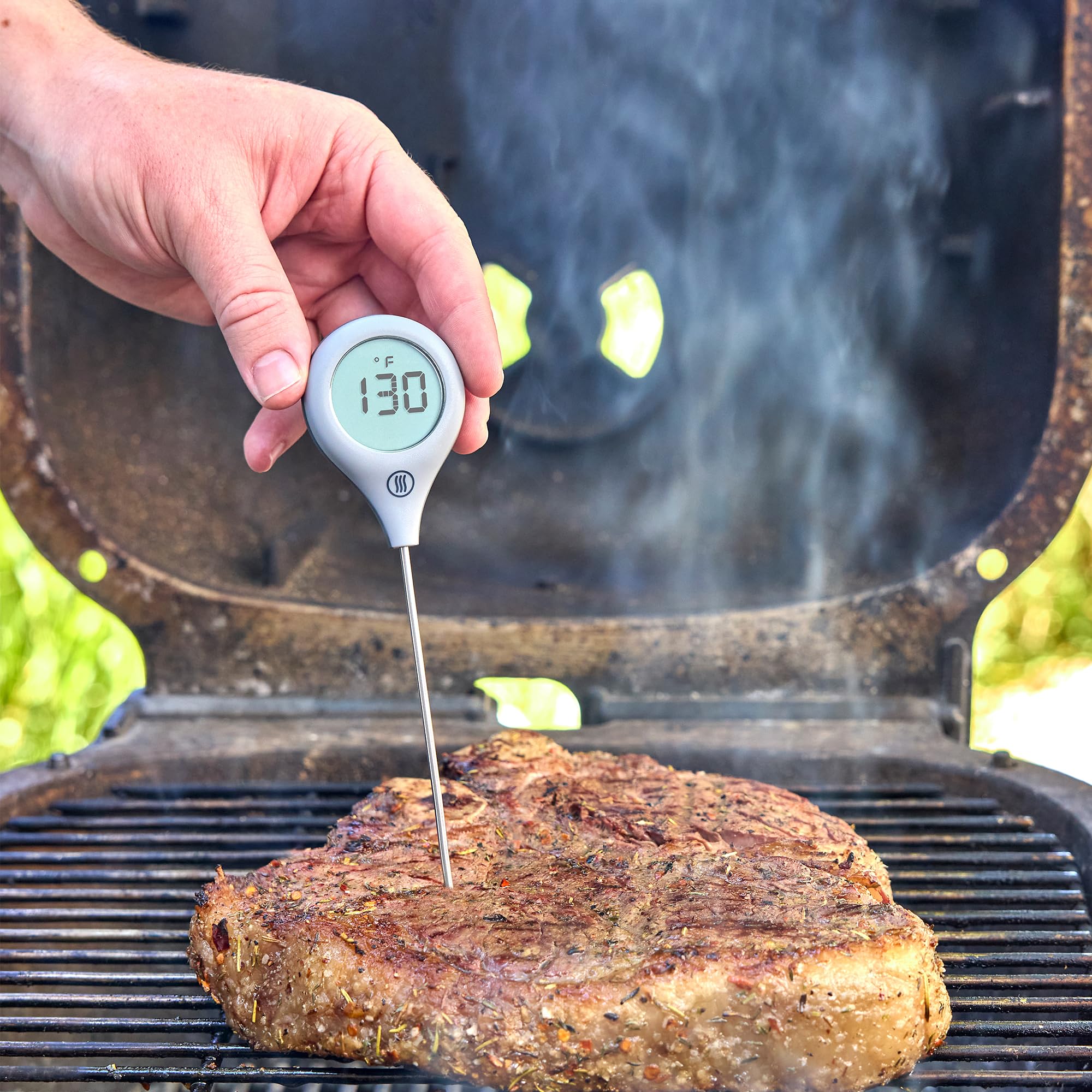 ThermoPop 2 demonstrates IP67 waterproof durability in a busy kitchen