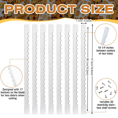 Therwen bow knife blade close-up highlights serrated edge for clean bread cuts