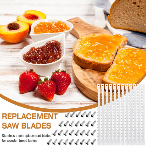 Therwen bread bow knife blades in kitchen setting for home use