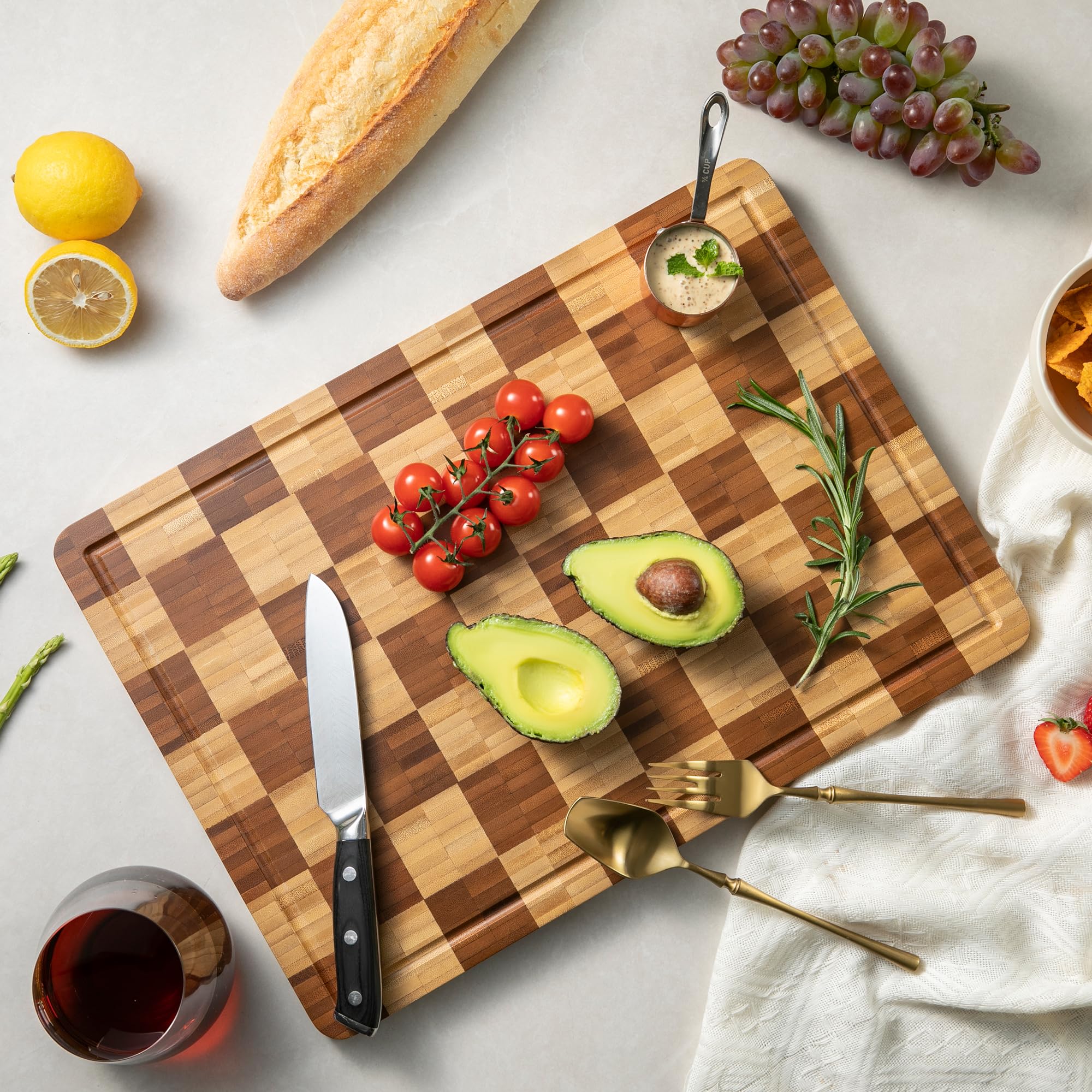 Thetchry cheese bread prep board ideal for versatile prep tasks.