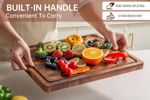 Thetchry double-sided cutting board for versatile prep and flipping