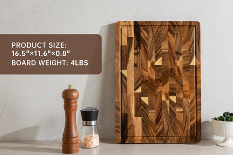 thetchry multi-use board doubles as a stylish party charcuterie display.